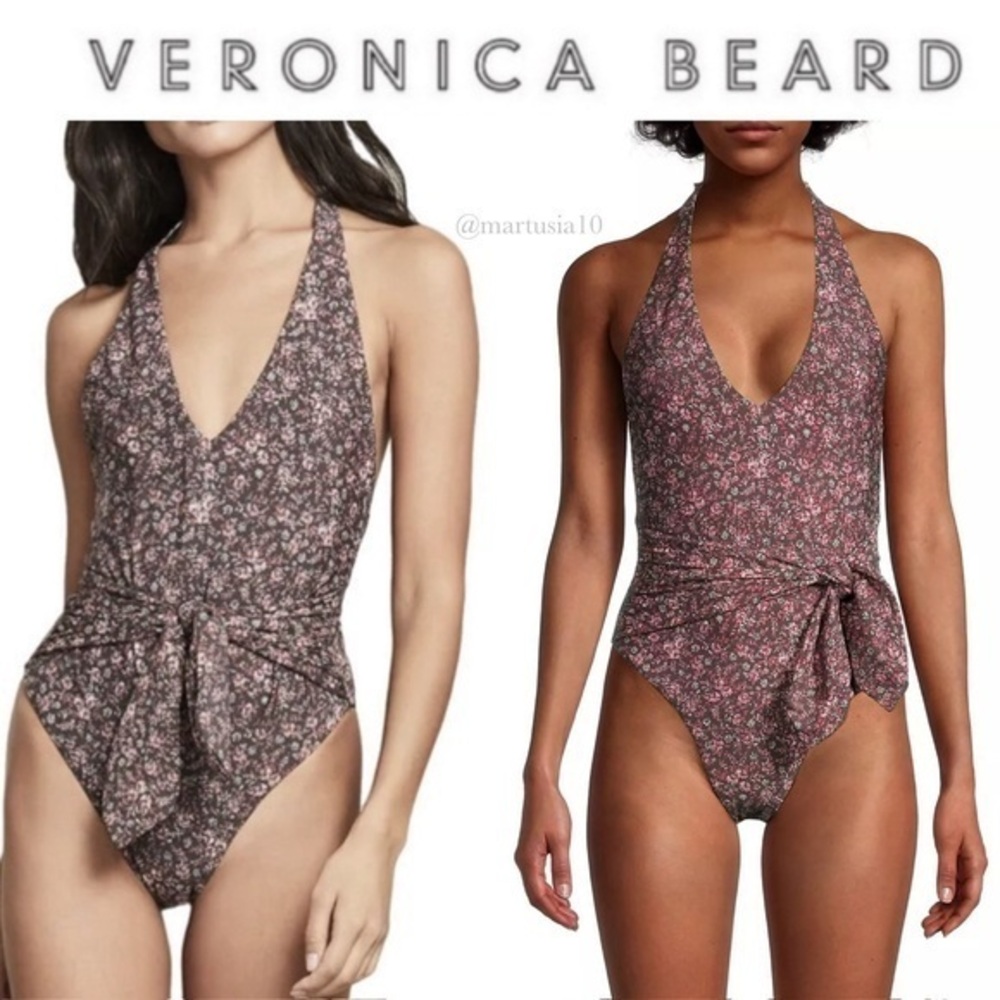 Veronica Beard Vickerie Tonal Floral One-Piece 288$